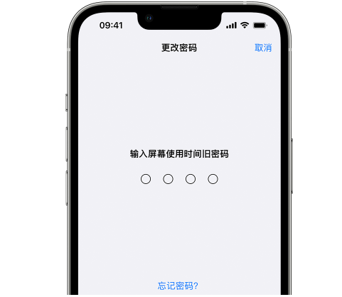 白朗iPhone屏幕维修分享iPhone屏幕使用时间密码忘记了怎么办 