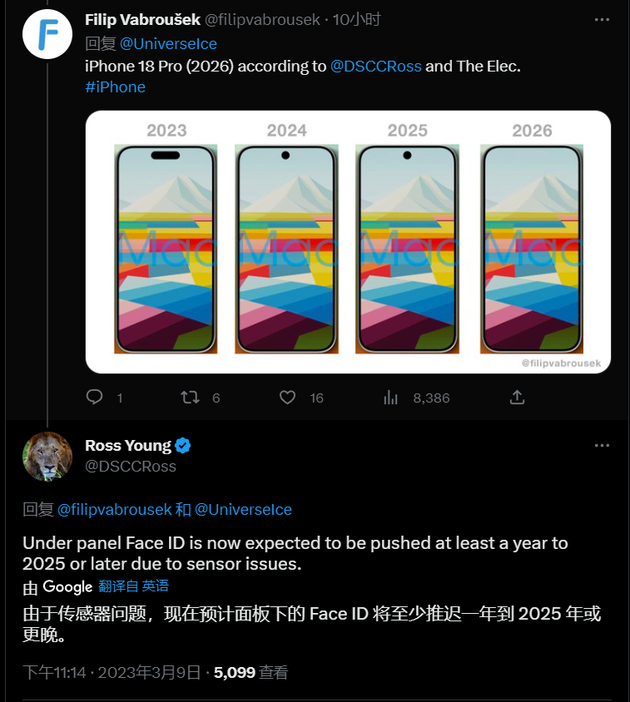 白朗苹果手机维修分享:屏下Face ID有什么优势？iPhone何时会有屏下Face ID？ 