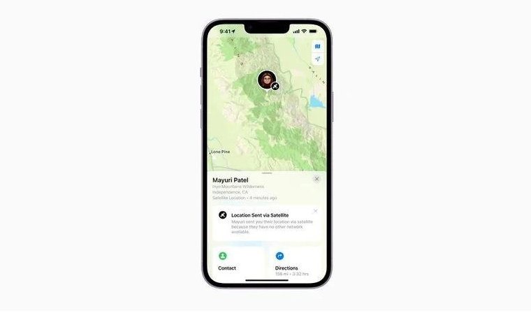 白朗苹果14维修分享iPhone14系列中 FindMy功能通过卫星分享位置方法教程 
