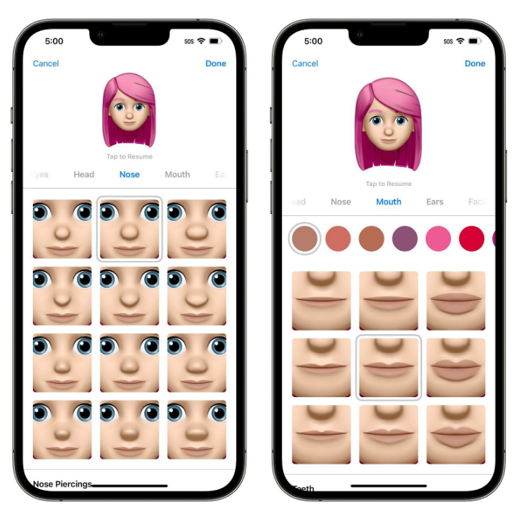 白朗苹果手机维修分享​iOS 16中的拟我表情有了哪些变化和升级 