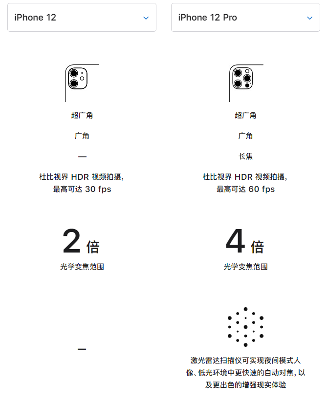 白朗苹果手机维修分享苹果 iPhone 12 与 iPhone 12 Pro 选哪款 